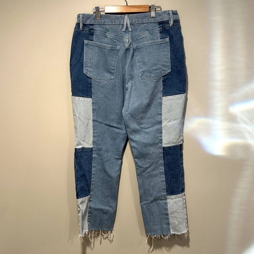 Good American Good Icon Patchwork High Waist Jean… - image 3